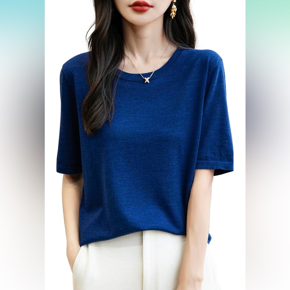 100% superfine Merino Wool Tshirt
